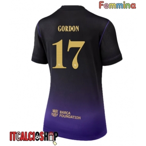 Barcelona Anthony Gordon #17 Seconda Maglia Femmina 2026-27 Manica Corta